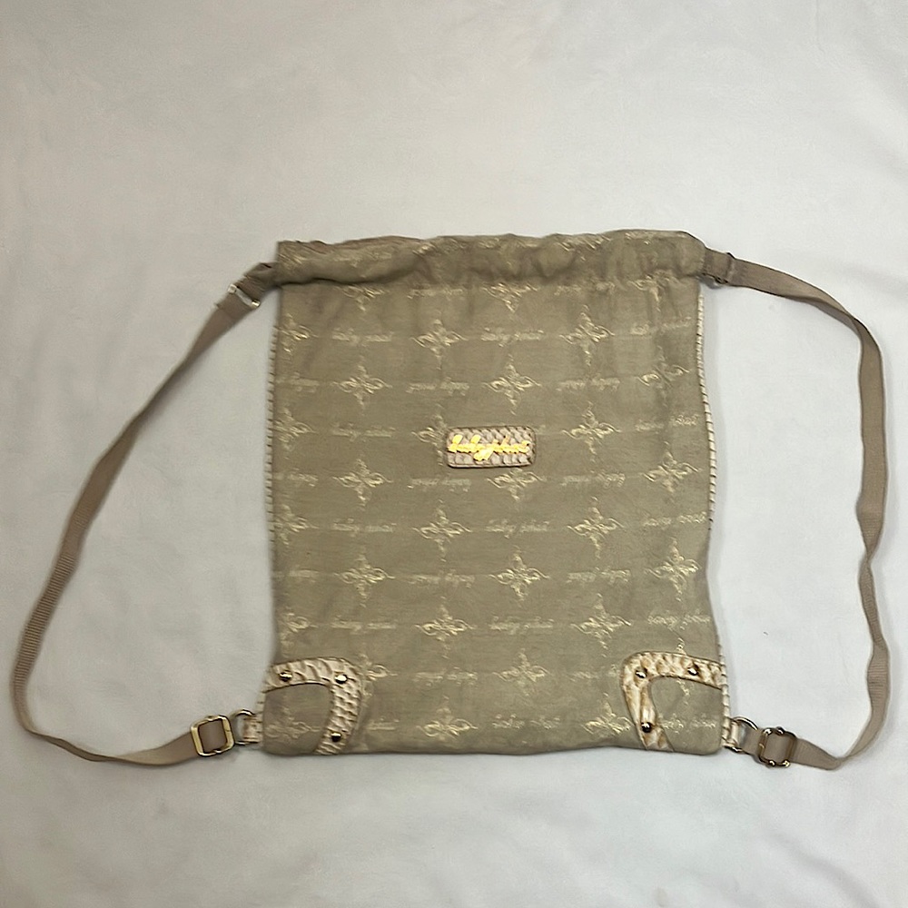 Baby Phat drawstring backpack purse